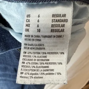 American Eagle Outfitters Women's Dark Blue Ankle Jeans thumbnail 4
