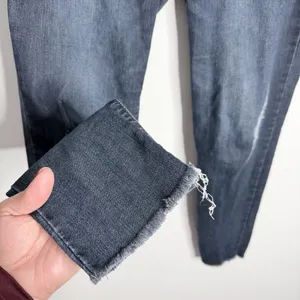 Democracy Ab Technology Blue Distressed Jean Raw Hem Size 6 Stretch‎ Casual thumbnail 6
