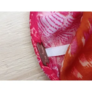 Free People Halter Top Womens M Orange Pink Paisley Floral Boho Festival thumbnail 4