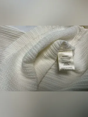 Madewell Max Studio London Cream Textured Ribbed Top NWT Size Small thumbnail 5