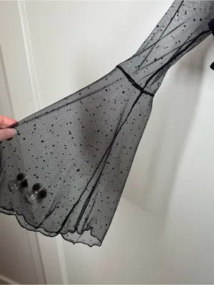 Dolls kill Club Exx DAZED DREAMER SEQUIN WRAP‎ TOP size medium rave going out thumbnail 3