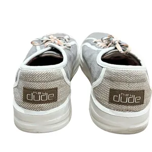 Hey Dude Women's Karina Joy Gray Canvas Slip-On Sneakers Size 7 thumbnail 4