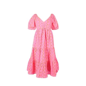 NWT Lilly Pulitzer Kina Midi in Pink Isle Psychedelic Swirl Eyelet Dress 8 $268 thumbnail 5