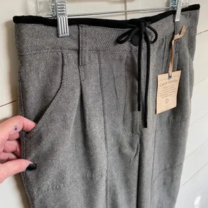 Democracy Clothing Curve Equality Straight Leg Pants‎ Grey Heather Drawstring 12 thumbnail 10