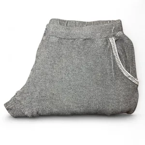 PE Nation Comfortcore Soft Grey Waffle Knit Cropped Jogger Sweatpants — MEDIUM thumbnail 5