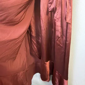 Altar’d Ava Satin Illusion Wrap Emerald bronze Sleeveless Cocktail Dress small thumbnail 5
