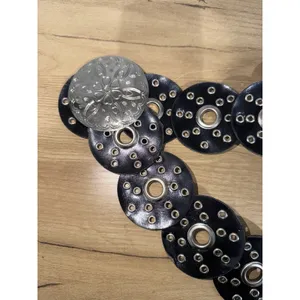 Boho Concho Belt Heart Buckle Western Boho Hobo thumbnail 2