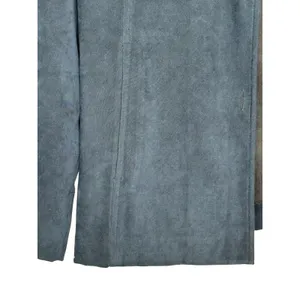 Vintage Norton‎ McNaughton Shirt Jacket Women 8 Blue Faux Suede Button Down thumbnail 5