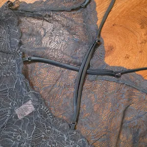 Victoria's Secret Blue Sheer Floral Lace Slip Dress thumbnail 7