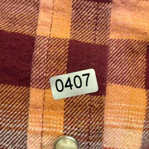 Wrangler Retro Plaid Western Shirt Women Medium Burgundy Orange Pearl Snap thumbnail 8