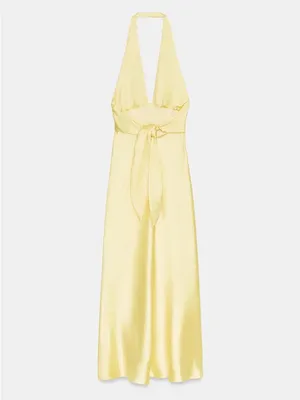 Zara Polka Dot Satin Effect Midi Dress thumbnail 15