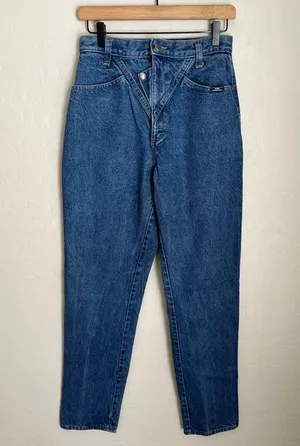 Ozark Mountain Vintage High Waisted Western Southwestern Bareback Denim Jeans thumbnail 4