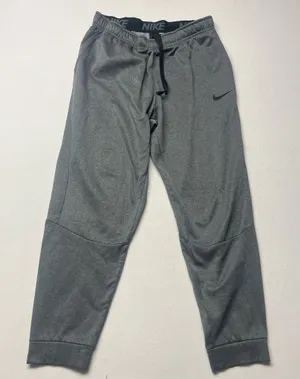 Nike Sportswear Sweatpants Mens xLarge Gray Swoosh Dri Fit Taper Leg Gym Jogger thumbnail 1