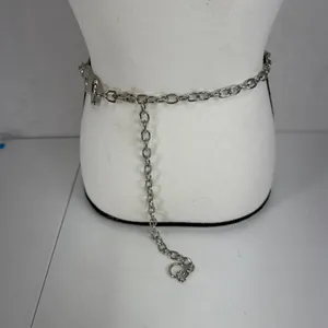 Boho Festival Chain Belt Silver Rhinoceros Safari Animal Statement Y2K Style thumbnail 4