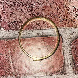 Pre-Owned Kate Spade Never A Dull Moment Gold Tone Bangle Bracelet Jewelry thumbnail 2