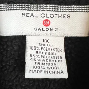 VTG - Real Clothes Saks Fifth Ave Women's Vest Black Full Zip - Sz. 1x thumbnail 2