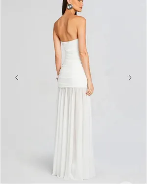 Boutique Formal Dress white thumbnail 5