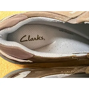 Women's Clarks Wave Plateau Navy Nubuck Size 8.5 thumbnail 9