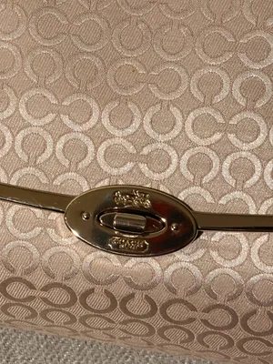 COACH Madison Turnlock 2way Handbag Elegant Signature Gold Hardware Finish ✨ thumbnail 4