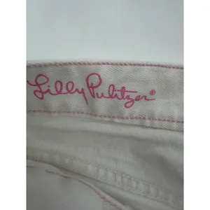 Lilly Pulitzer Babe Boot Cut Jeans Womens 12 White Stretch Denim Pants RN 88189 thumbnail 4