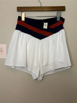 Aerie real me Fourth of July patriotic shorts women large casual sporty thumbnail 2