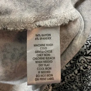 Ann Taylor LOFT Paisley Cami Top Ruffle Sleeveless Casual Black Beige‎ Small thumbnail 5