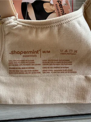 Shapermint Essentials Everyday Comfort Straps Wireless Bra Beige Medium NWT thumbnail 8