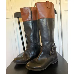 Marc Fisher Audrey buckle tall riding boot size 7 wide thumbnail 4