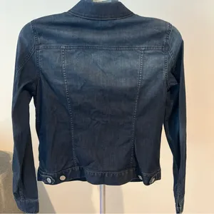Cremieux Dark Blue Jean Jacket Shirt w/ Silver Buttons women’s size S thumbnail 9