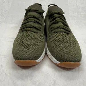 J/Slides Urban‎ Sport Knit Sneakers Olive Green Lightweight Shoes Size 7.5 thumbnail 3
