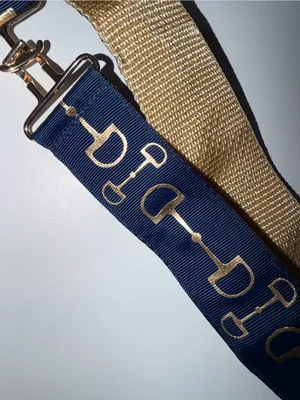 Navy and‎ Gold Horsebit Strap thumbnail 2