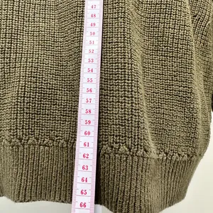 MANGO cotton knit cardigan in dark green thumbnail 12