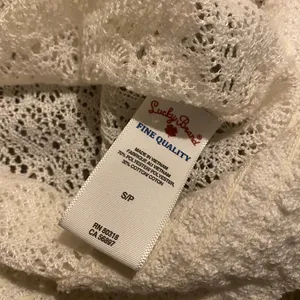 Lucky Brand White Crochet Boho Tunic Top Semi Sheer Short Sleeve Small thumbnail 6