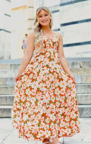 Boutique Floral Maxi Dress thumbnail 1