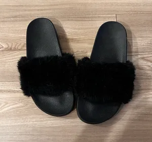 Steve Madden Slides Fuzzy thumbnail 1