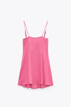 ZARA Satin Effect Summer Cocktail Party Summer Dress thumbnail 5