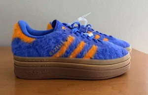 Adidas Gazelle Bold Hi-Res Blue / Bright Orange JS3906 Womens 6 thumbnail 1