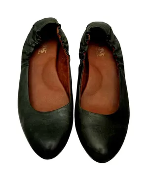 Kork-Ease Kors Julie Ballet Flats Women's 7.5 Green Leather Slip On‎ Comfort thumbnail 1