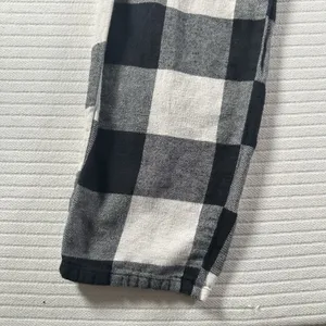 Old Navy Buffalo Plaid Flannel Pajama Lounge Pants Black White Women’s Size S thumbnail 3