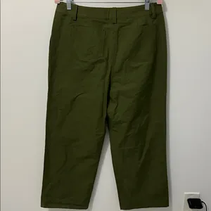 Roller Rabbit Loa Linen Blend Straight  Leg Pants Olive thumbnail 4