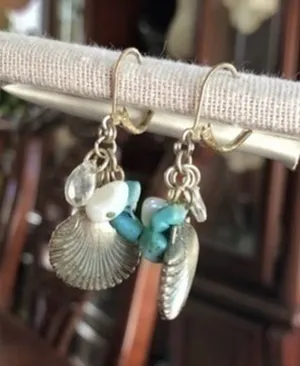 Vintage Shell Earrings thumbnail 1