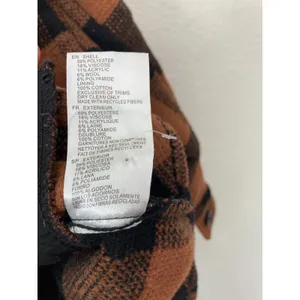 RDI Fall Western Buffalo Plaid Brown Black Oversized Shirt Jacket Shacket Small thumbnail 9