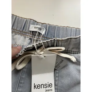 Kensie Jeans High‎ Rise Wide Leg Pull On Denim Pants Logan Blue Medium NEW thumbnail 5
