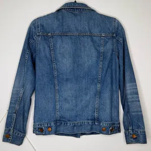 Madewell Jean Jacket Medium Blue Denim Classic Button-Up Pinter Wash Trucker thumbnail 6