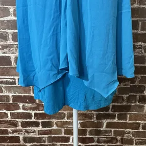 Midnight Velvet Women’s Blouse Layered Sleeveless Blue Size Large thumbnail 3