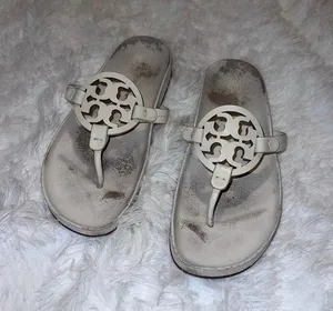 Tory Burch White Miller Cloud Sandal size Women’s 9.5 thumbnail 1