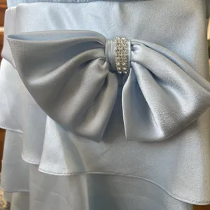 Vintagew Drop waist Long sleeve Blue Dress thumbnail 6