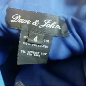 Dave & Johnny Short Blue Iridescent Sequin Bust Homecoming Dress Cocktail Formal thumbnail 5