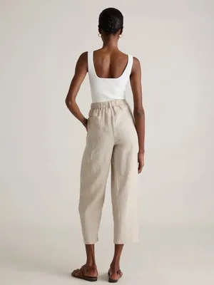 NWT Quince 100% European Linen Pants in Flax Size Medium thumbnail 4