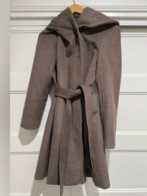 Cole Haan Tie-waist Wool blend Wrap coat thumbnail 1